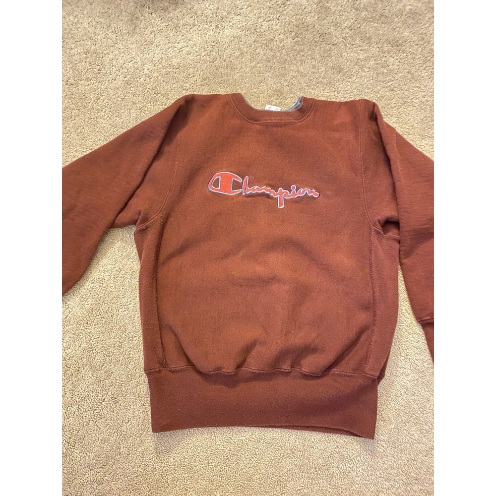 Vintage Champion Sweatshirt Size Medium Crew Neck Reverse Weave Made In USA